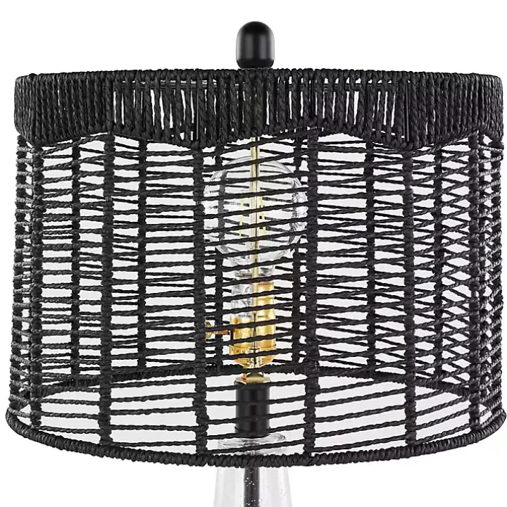 Black Rope Jenny Table Lamps, Set of 2