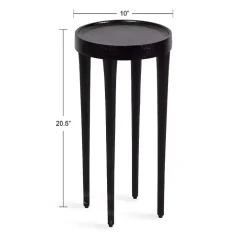 Black Round Modern Cocktail Table