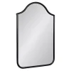 Black Scalloped Arch Fellows Wall Mirror