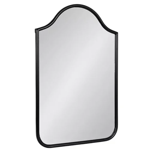 Black Scalloped Arch Fellows Wall Mirror