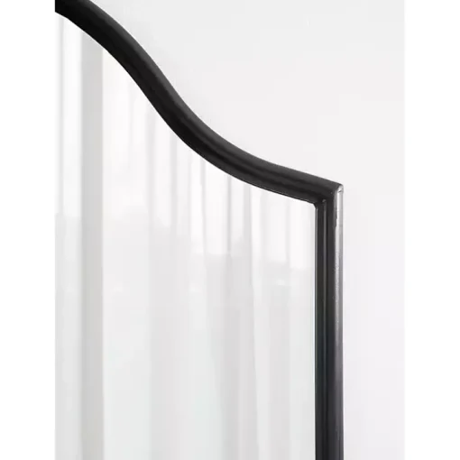 Black Scalloped Arch Fellows Wall Mirror