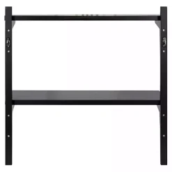 Black Traditional Two-Tiered Wall Shelf