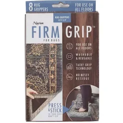 Black Triangle Rug Grippers, Set of 8