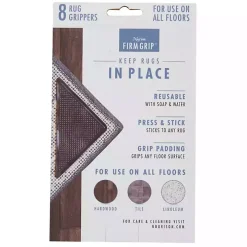 Black Triangle Rug Grippers, Set of 8