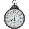 Black Vintage Pocket Watch Wall Clock