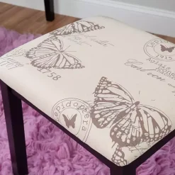 Black Virginia Butterfly 2-pc. Vanity Set