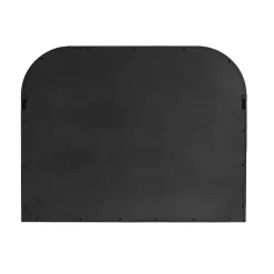 Black Wood Frame Arch Wall Mirror