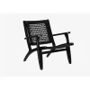 Black Woven Rope Accent Chair
