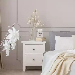 Bless You White Wood Tissue Box Cover