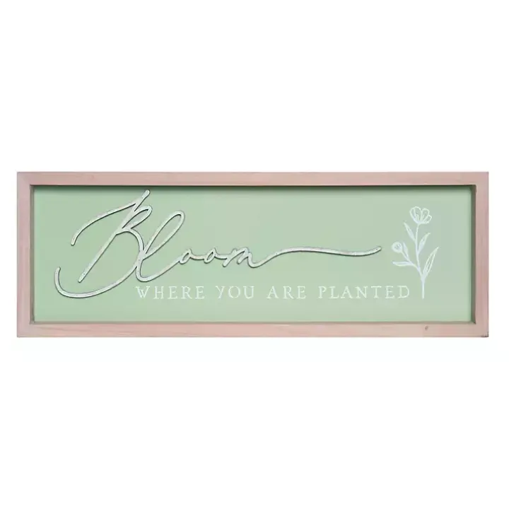 Bloom Where You Are Planted Wall Plaque