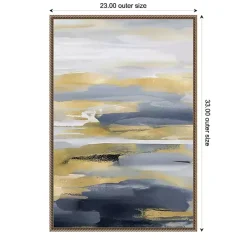 Blue and Gold Intuition II Canvas Art Print