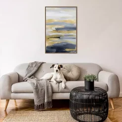 Blue and Gold Intuition II Canvas Art Print