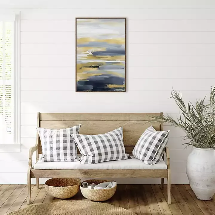 Blue and Gold Intuition II Canvas Art Print