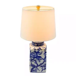 Blue and White Bird Pattern Table Lamp