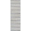 Blue and White Chevron Jute Runner, 2x8