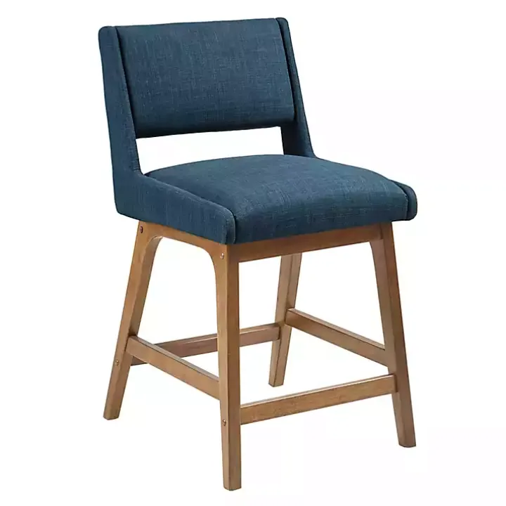 Blue Boomerang Modern Counter Stool