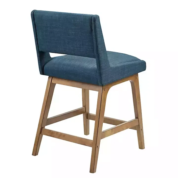 Blue Boomerang Modern Counter Stool