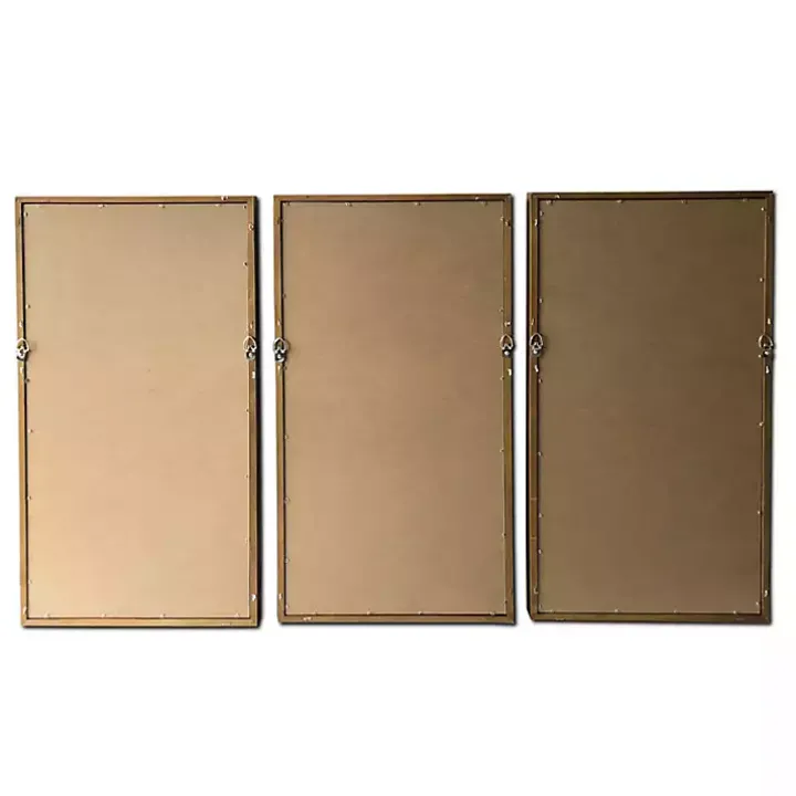 Blue Branches Framed Canvas Art Prints, Set of 3