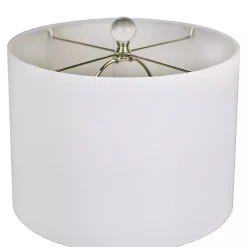 Blue Ceramic Embossed Spiro Table Lamp