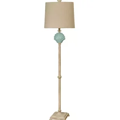 Blue Clamshell Gili Floor Lamp