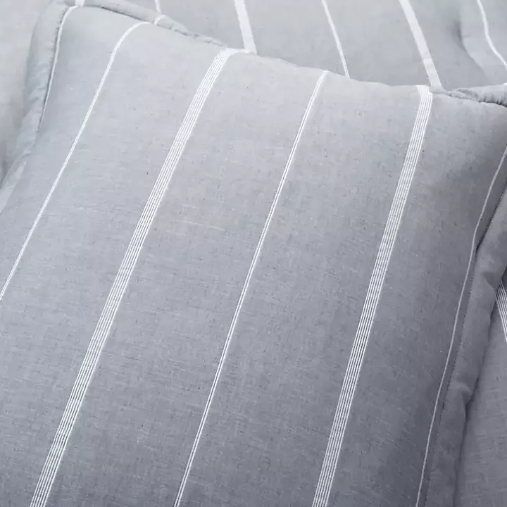 Blue Classic Stripe 3-pc. Full/Queen Comforter Set