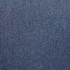 Blue Cut-Out Pecan Wood Dining Chairs, Set of 2