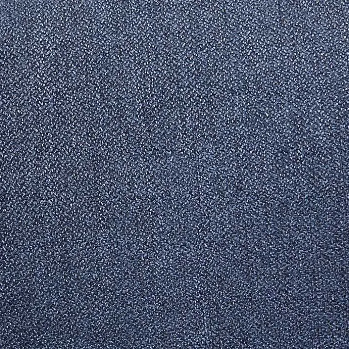 Blue Cut-Out Pecan Wood Dining Chairs, Set of 2