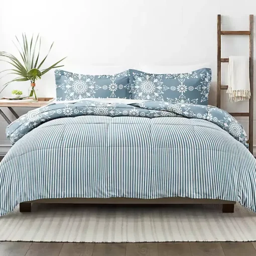Blue Daisy Medallion Twin 3-pc. Comforter Set