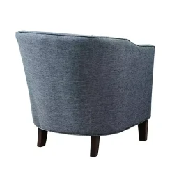 Blue Emery Barrel Accent Chair