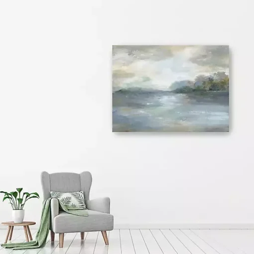 Blue Ethereal Giclee Canvas Art Print
