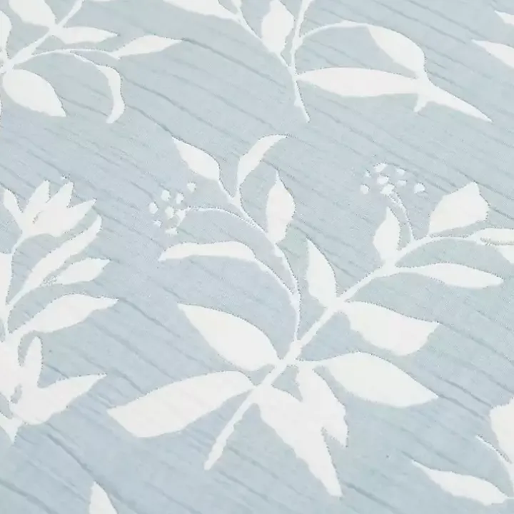 Blue Floral Reversible 3-pc. King Quilt Set