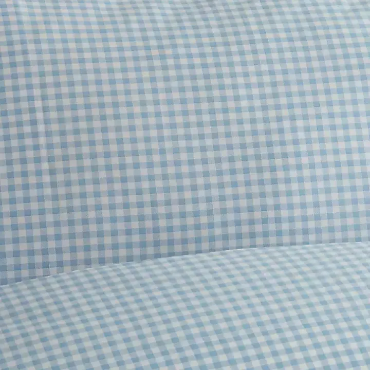 Blue Gingham Queen 3-pc. Sheet Set