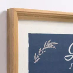 Blue Grateful Framed Wall Plaque