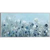Blue Light Garden Framed Canvas Art Print