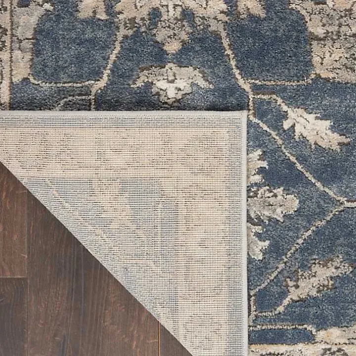 Blue Lush Vines Accent Rug