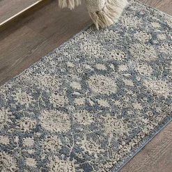 Blue Lush Vines Accent Rug