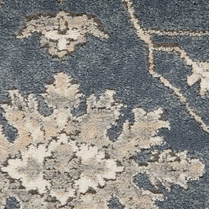 Blue Lush Vines Area Rug, 8x10