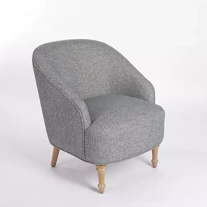 Blue Maria Curved Accent Chair