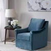 Blue Mora Swivel Accent Chair