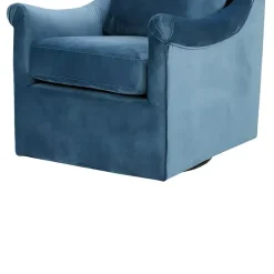 Blue Mora Swivel Accent Chair