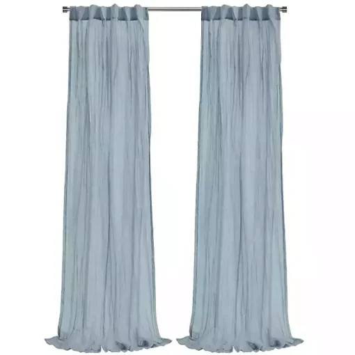 Blue Paloma Curtain Panel, 95 in.