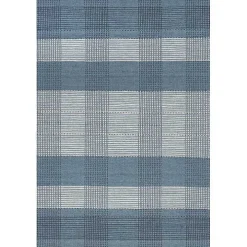 Blue Plaid Emily Henderson x RugsUSA Area Rug, 3x5