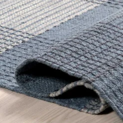 Blue Plaid Emily Henderson x RugsUSA Rug, 8x10