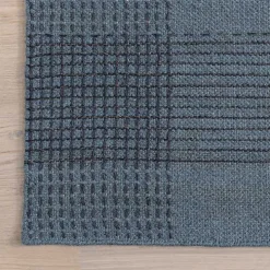Blue Plaid Emily Henderson x RugsUSA Area Rug, 3x5