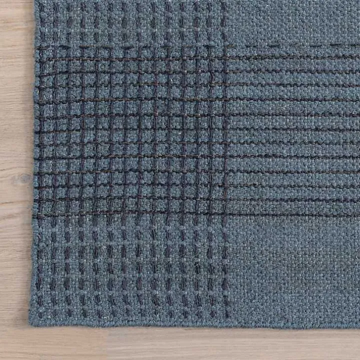 Blue Plaid Emily Henderson x RugsUSA Rug, 8x10
