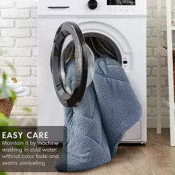 Blue Quilted Teddy 3-pc. King Comforter Set