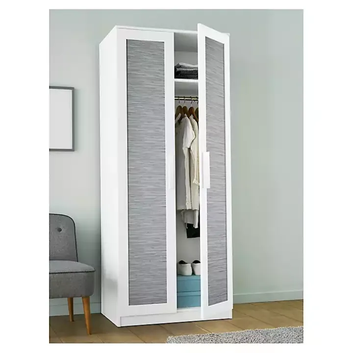 Blue Textured Grassweave Peel & Stick Wallpaper