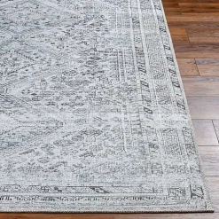 Blue Traditional Washable Area Rug, 6x9