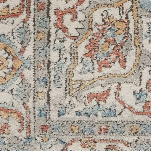 Blue Vintage Raj Area Rug, 3x5