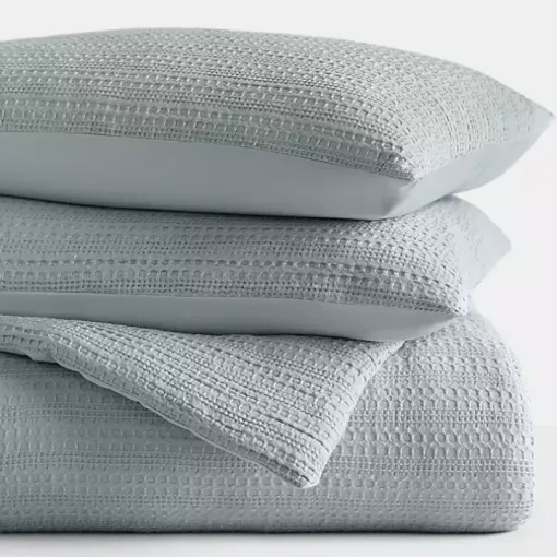 Blue Waffle Ultra-Soft 3-pc. Twin Comforter Set